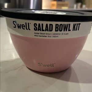S'well Pink Salad Bowl Kit